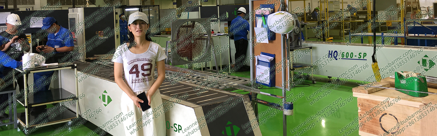 copper cnc busbar machine