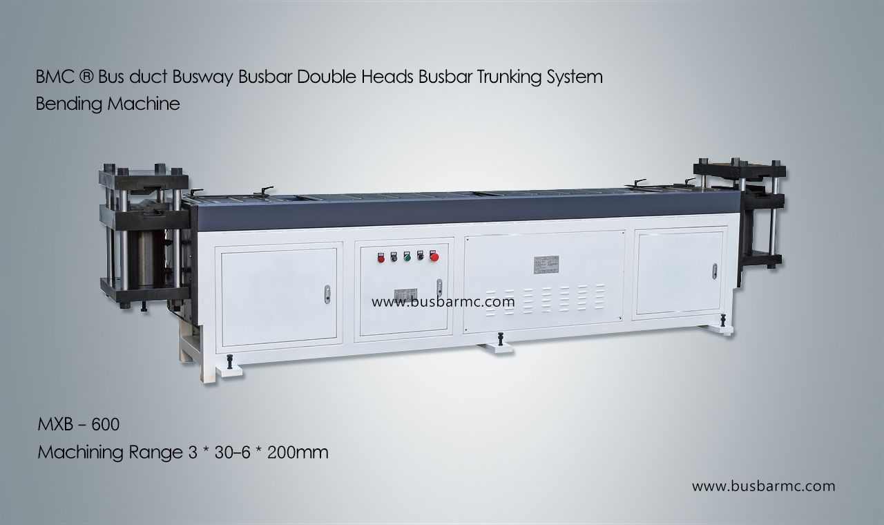 HQ-600-B Double heads قضبان التوصيل trunking system copper ثني ماكينة