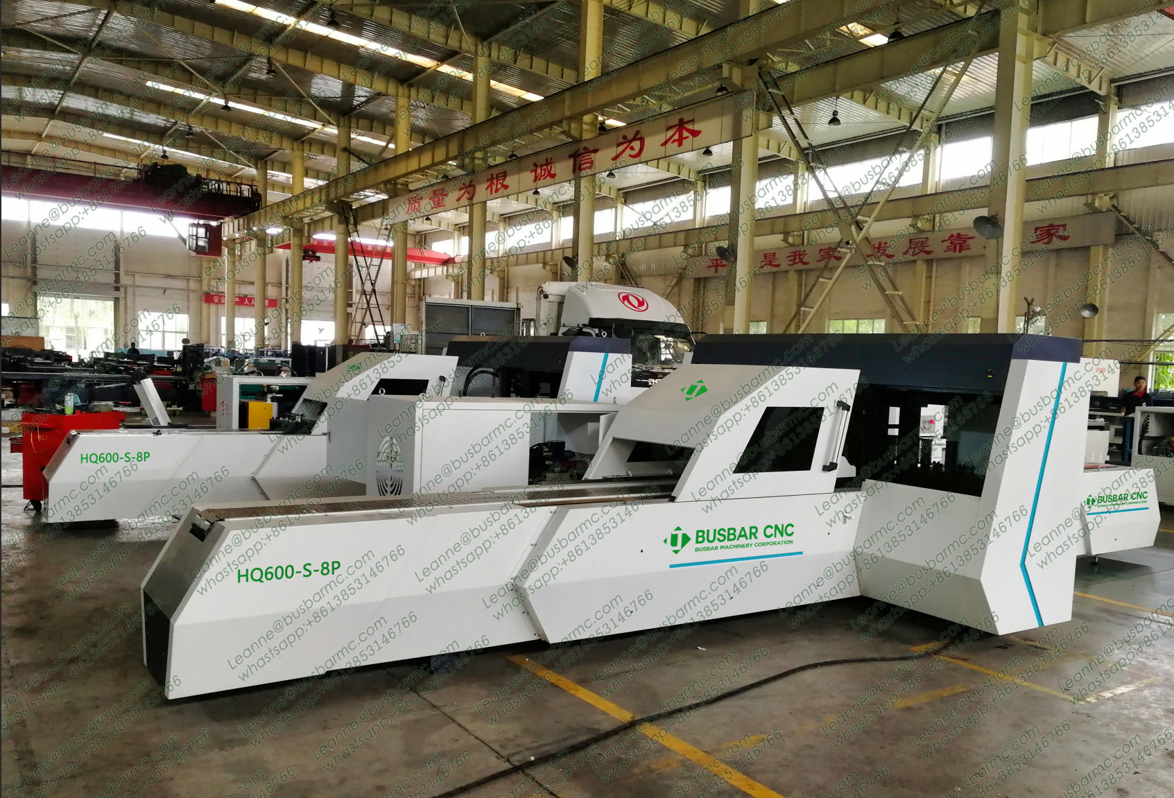 HQ600-S-8P CNC قضبان النحاس تخريم ماكينة